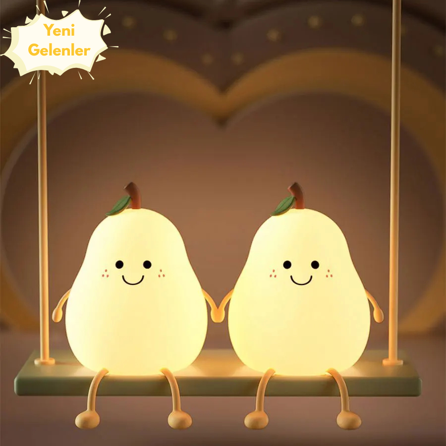 MomiLights™ Armut Gece Lambası – Şarjlı, Sevimli ve Uzun Ömürlü 🍐✨