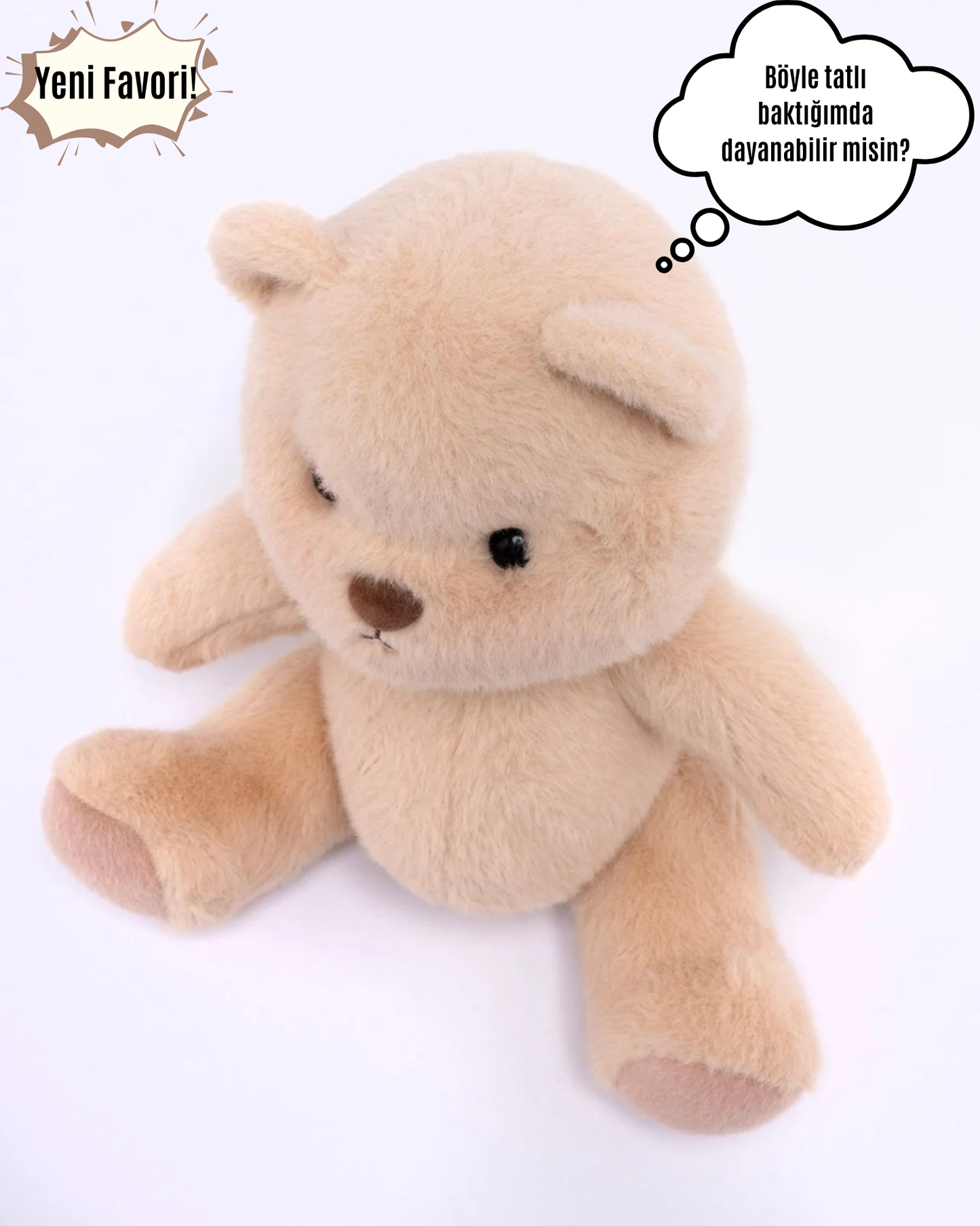 Sevimli Peluş Ayıcık – Yumuşacık Sarılmalık Oyuncak