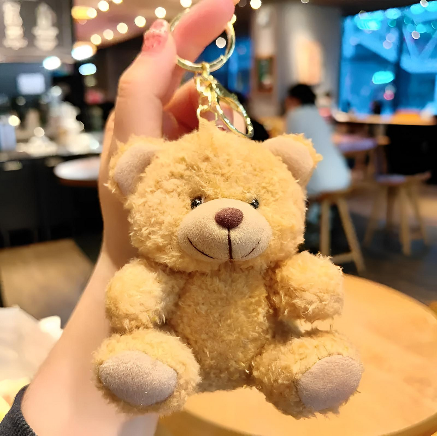 Sevimli Pofuduk Ayıcık Anahtarlık 🧸✨ | Tatlı ve Romantik Hediye