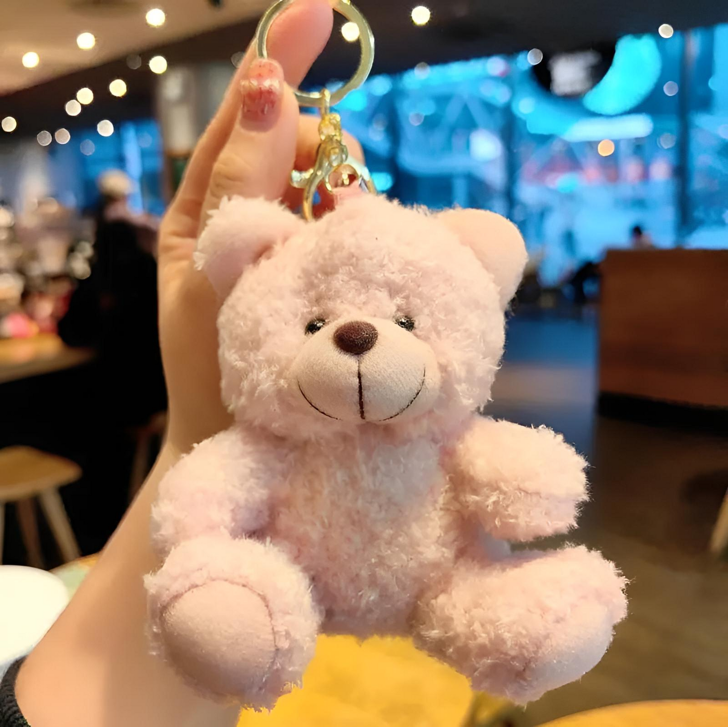 Sevimli Pofuduk Ayıcık Anahtarlık 🧸✨ | Tatlı ve Romantik Hediye