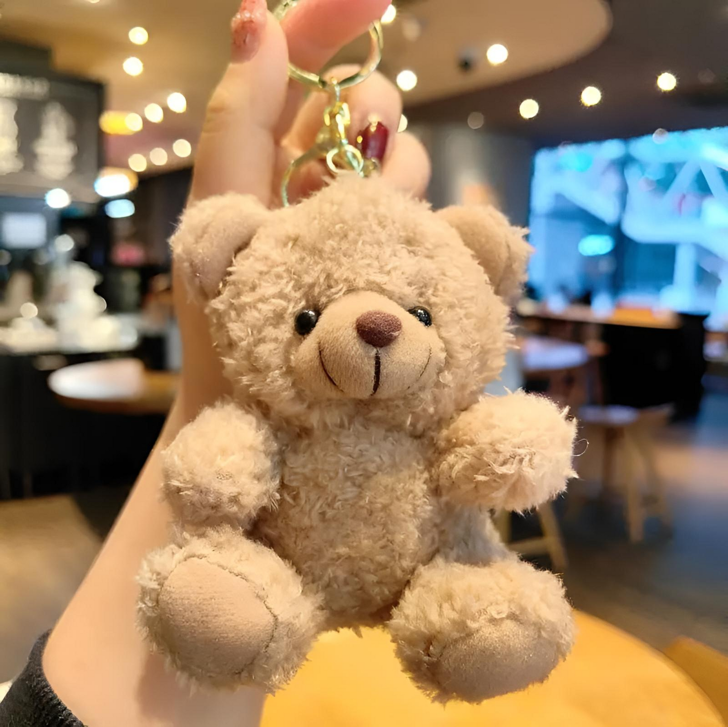 Sevimli Pofuduk Ayıcık Anahtarlık 🧸✨ | Tatlı ve Romantik Hediye