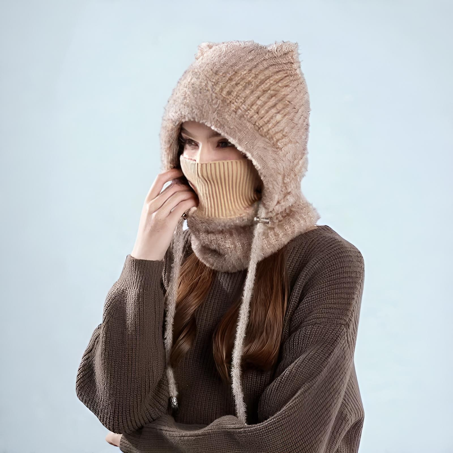 ArcticLuxe Lüks Termal Örgü Kapüşon