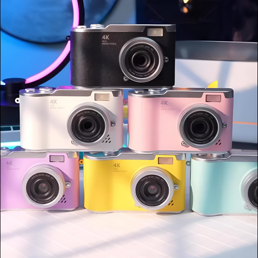 4K Ultra HD Dijital Kamera – 48MP, Çevrilebilir Ekran, Profesyonel Vlog & Fotoğraf Makinesi