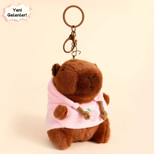 Kapibara Peluş Anahtarlık – Meyveli Hoodie Koleksiyonu