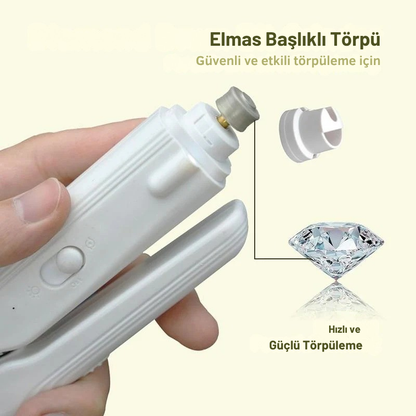 PawTrim™ 3'ü 1 Arada LED Işıklı Sessiz Tırnak Kesme & Törpü Seti (Kedi & Köpekler için)