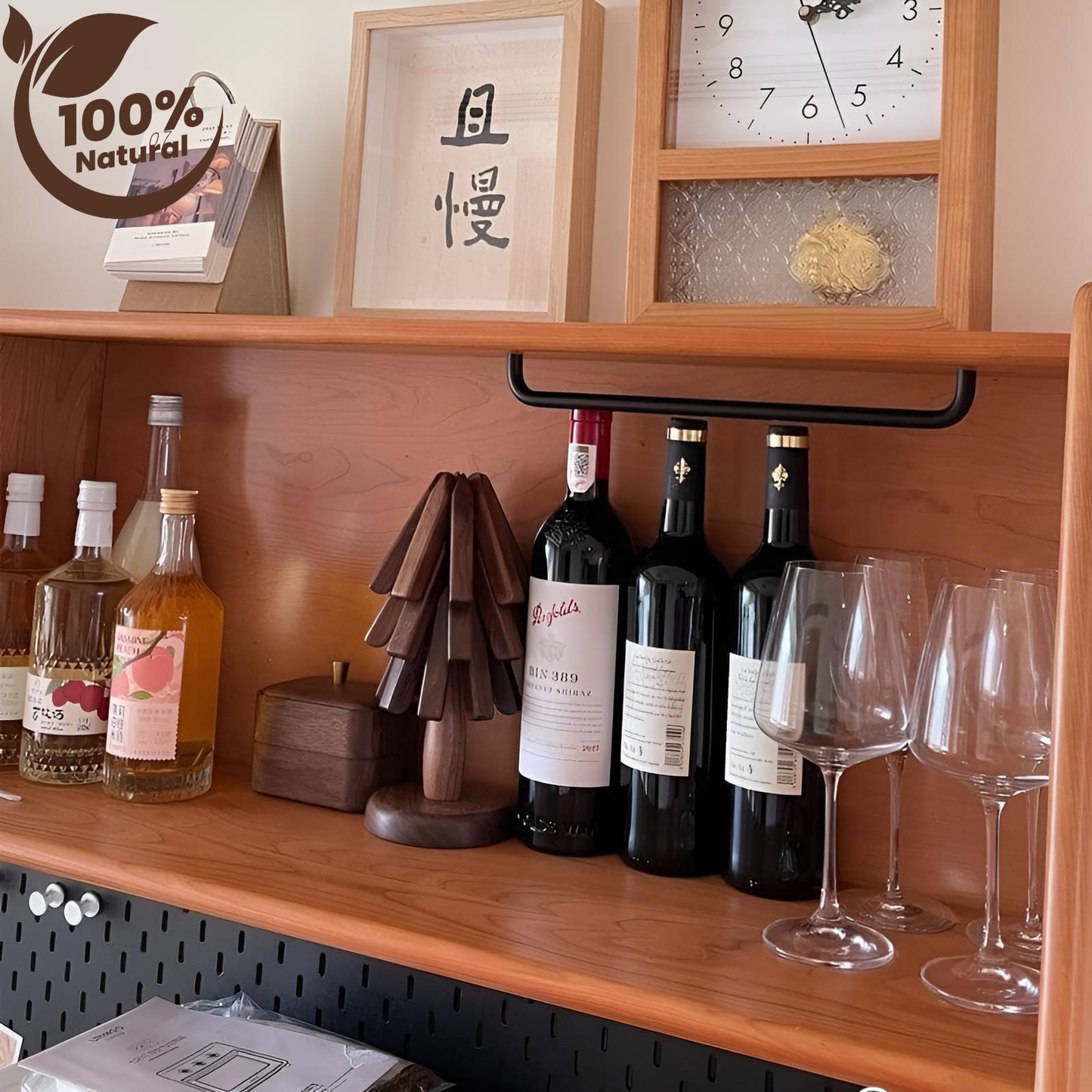 %100 Ceviz Ağacından Mat Ahşap Masa Altlığı