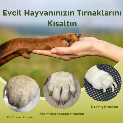 PawTrim™ 3'ü 1 Arada LED Işıklı Sessiz Tırnak Kesme & Törpü Seti (Kedi & Köpekler için)